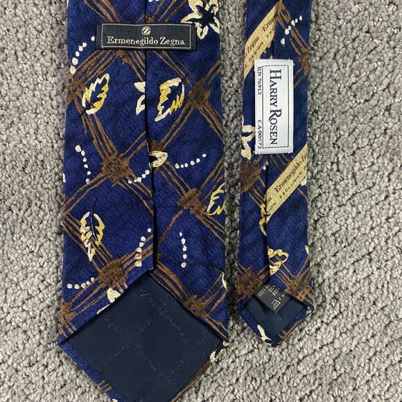 Ermenegildo Zegna Lot of 6 Ties Neckties Silk Made in Italy Tie Short Length - Picture 7 of 13